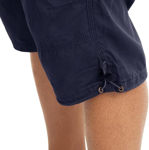 Boladeci Men's Cargo Shorts 100 Percent Cotton Premium Elastic Waist 7 Pockets 15" 3/4 Long Below Knee Work Hiking Shorts in Saudi Arabia