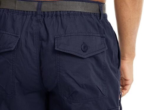 Boladeci Men's Cargo Shorts 100 Percent Cotton Premium Elastic Waist 7 Pockets 15" 3/4 Long Below Knee Work Hiking Shorts in Saudi Arabia