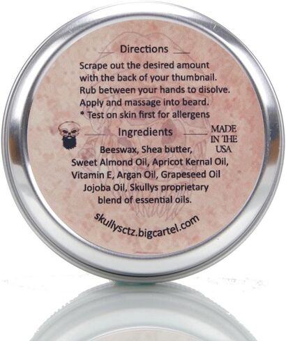 Skully's Isla De Muerta Beard Balm 2 oz. (Coconut and Pineapple Scented) Medium Hold Beard balm for Men, Deep Conditioning, Tames Flyaways, Promotes Healthy Beard Growth in Saudi Arabia