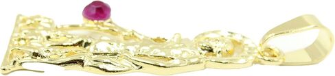 San Lazaro Medal - Dije Babalu Aye Cuba 18k Gold Plated Medal with 22 inch Chain in Saudi Arabia