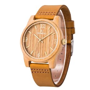 Sentai Wooden Watch for Men & Women Personalized Eengraved Wood Watches Unisex Quartz Watches Casual Wristwatches for Husband Holiday Surprise Father's Day Gifts from Daughter/Son/Wife in Kuwait