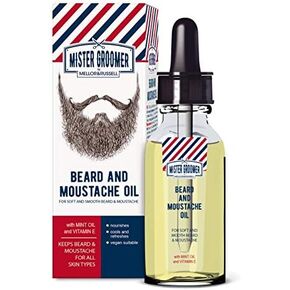 Mister Groomer Special Beard & Moustache Oil with Mint Oil and Vitamin E for Soft, Smooth Beard & Moustache Vegan in Saudi Arabia