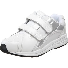 Drew Shoe Men's Force V Adjustable Strap Comfortable Walking Shoe Therapeutic Extra Depth 9 M US White in Kuwait