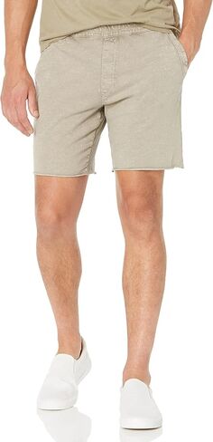 John Varvatos Men's Lancaster Hightwist Slub Cotton Shorts with Raw Cuff in Saudi Arabia