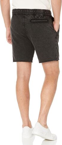 John Varvatos Men's Lancaster Hightwist Slub Cotton Shorts with Raw Cuff in Saudi Arabia