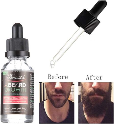 زيت نمو اللحية للرجال، مصل نمو اللحية، زيت الشارب، زيت شعر الوجه، نمو أكثر سمكًا، منتجات العناية بتساقط شعر اللحية، بلسم يترك على الشعر، يعزز إعادة نمو الشعر. in Kuwait