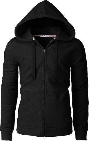 H2H Mens Casual Slim Fit Zip-up Fleece Jackets Active Winter Jackets Thermal in Saudi Arabia