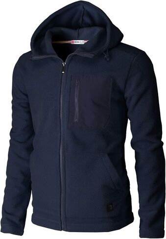 H2H Mens Casual Slim Fit Zip-up Fleece Jackets Active Winter Jackets Thermal in Saudi Arabia