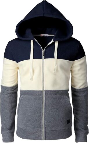 H2H Mens Casual Slim Fit Zip-up Fleece Jackets Active Winter Jackets Thermal in Saudi Arabia