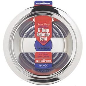Stanco Deep Reflector Bowl Fits Ge / Hotpoint Ranges Chromed Steel, Porcelain 6 In. in Saudi Arabia