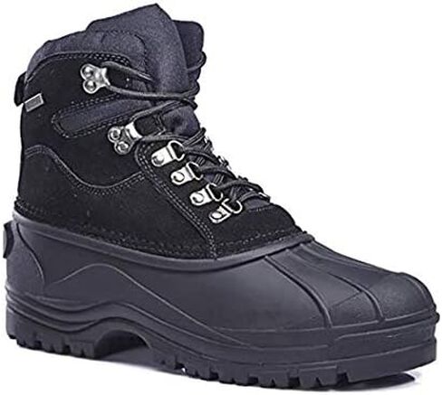 LABO LB Leather Snow Boots Waterproof for 6 Style by CITI Shoes (Black103, 15) in Kuwait