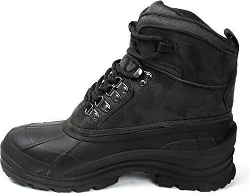LABO LB Leather Snow Boots Waterproof for 6 Style by CITI Shoes (Black103, 15) in Kuwait