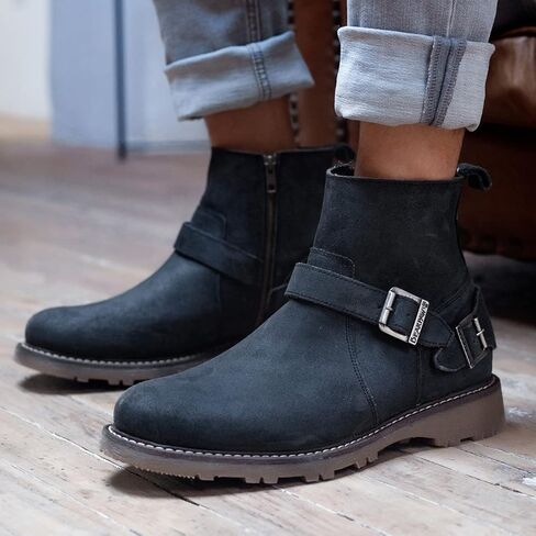BEARPAW رجالي ليام متعدد الالوان | حذاء رجالي كلاسيكي من جلد الغزال | حذاء سهل الارتداء للرجال | حذاء شتوي مريح in Kuwait