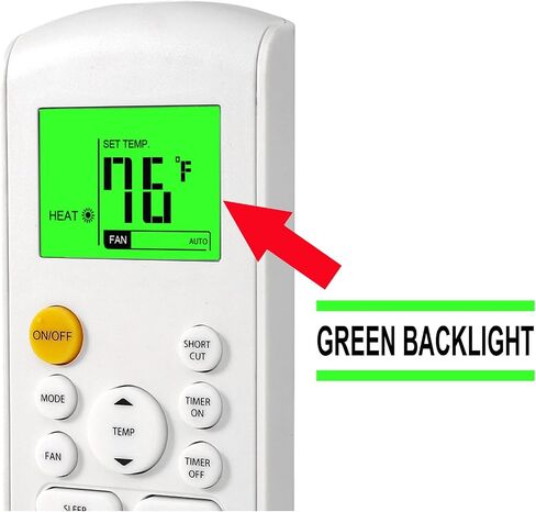 Replacement Remote Control for Midea MRCOOL FRIMEC Klimaire AC Air Conditioner RG57B1/BGE RG57B2/BGE RG57B/BGE RG57/BGE RG57A/BGE RG57A6/BGEF RG57A7/BGEF RG57A6/BGEFU1 RG57E1/BGEU1 RG57H3/BGEFU1 in Saudi Arabia