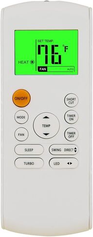 Replacement Remote Control for Midea MRCOOL FRIMEC Klimaire AC Air Conditioner RG57B1/BGE RG57B2/BGE RG57B/BGE RG57/BGE RG57A/BGE RG57A6/BGEF RG57A7/BGEF RG57A6/BGEFU1 RG57E1/BGEU1 RG57H3/BGEFU1 in Saudi Arabia