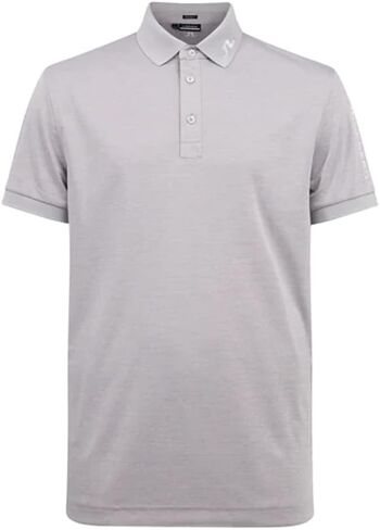 J Lindeberg Mens Tour Tech Regular Fit Golf Polo - Micro Chip Melange M in Saudi Arabia