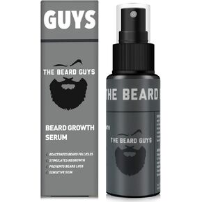 5% Minoxodil and Caffeine Boost Fast Beard Growth Oil Patch Filler Spray - Top Natural Beard Thickener and Facial Hair Conditioner Infused With Argan and Jojoba Oil in Saudi Arabia