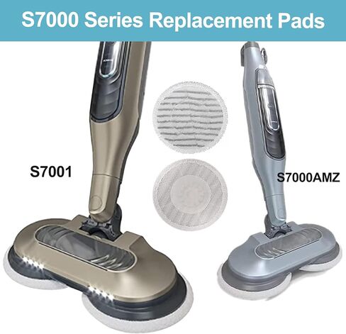 CSKB لمنصات استبدال ممسحة بخار القرش المتوافقة مع سلسلة Shark S7000AMZ S7000 S7001 S7001TGT S7000 لبخار القرش وفرك ممسحة البخار للأرضيات الصلبة الكل في واحد (6 عبوات) in Kuwait