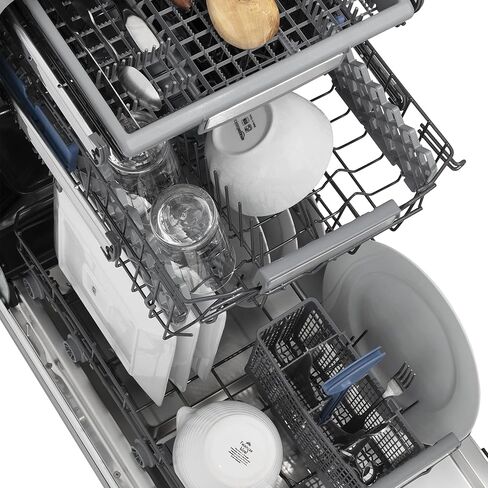 ZLINE 18" Tallac Series 3rd Rack Top Control Dishwasher in Custom Panel Ready with Stainless Steel Tub, 51dBa (DWV-18) (Pannel Ready) in Kuwait