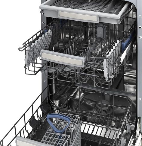 ZLINE 18" Tallac Series 3rd Rack Top Control Dishwasher in Custom Panel Ready with Stainless Steel Tub, 51dBa (DWV-18) (Pannel Ready) in Kuwait