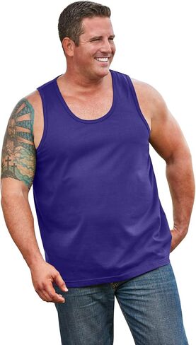 KingSize Men's Big & Tall Shrink-Less Lightweight Longer-Length Tank in Kuwait