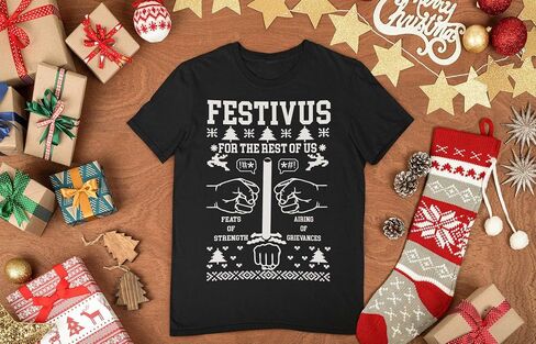 ALLNTRENDS Men's T Shirt Festivus Anti Christmas Secular Holiday Funny Complain in Saudi Arabia
