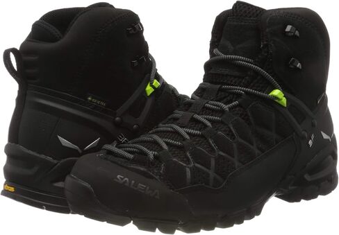 Salewa Men's MS ALP Trainer MID GTX Trekking & Hiking Boots, Black, 11.5 in Saudi Arabia