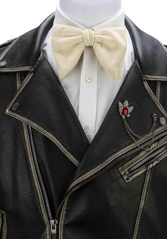 AN KINGPiiN Lapel Pin for Men Crowned Stone with Hanging Chain Tassel Brooch Costume Pin Shirt Studs Men's Accessories (Gun Metal-Red) in Saudi Arabia
