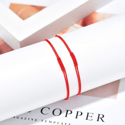 Seyaa الأحمر سلسلة سوار 7 عقدة الكابالا حماية حسن الحظ الموضوع اليدوية سلسلة أساور للنساء الرجال الفتيات الفتيان أصدقاء الأسرة in Kuwait