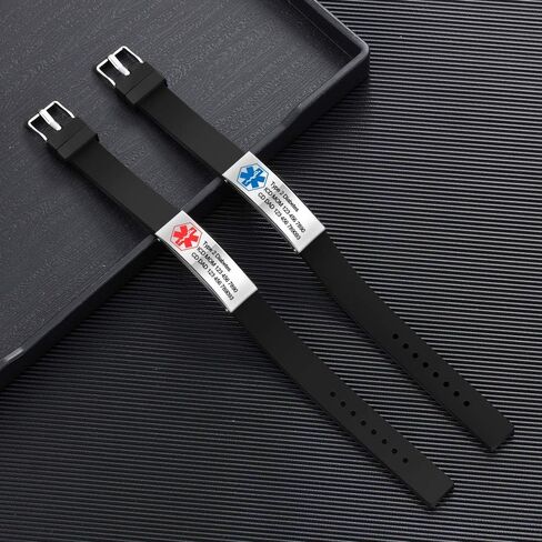 Personalized Bracelet Silicone Medical Bracelet Sport Emergency ID Bracelet for Men Women Kids Free Engraving Waterproof ID Alert Bracelets in Saudi Arabia