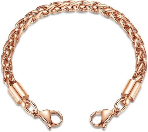 LinnaLove-Stainless Steel Wheat Chain lnterchangeable Medical Alert Bracelets - (Just Chain) in Kuwait