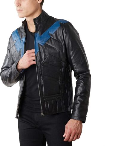 Men's Nightwing Leather Jacket in Saudi Arabia