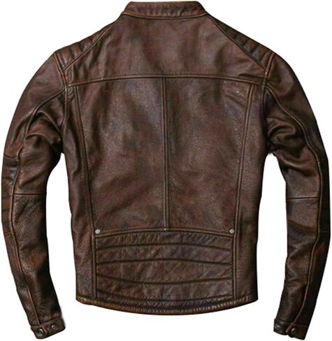 Mens Vintage Cafe Racer Motorcycle Rider Classic Biker Leather Jacket Collection in Kuwait