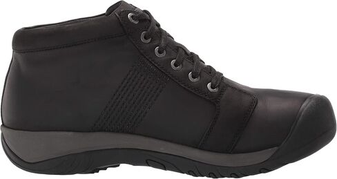 KEEN Men's Austin Mid Height Waterproof Casual Ankle Boot, Black/Black, 12 in Saudi Arabia
