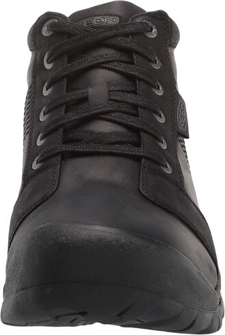 KEEN Men's Austin Mid Height Waterproof Casual Ankle Boot, Black/Black, 12 in Saudi Arabia