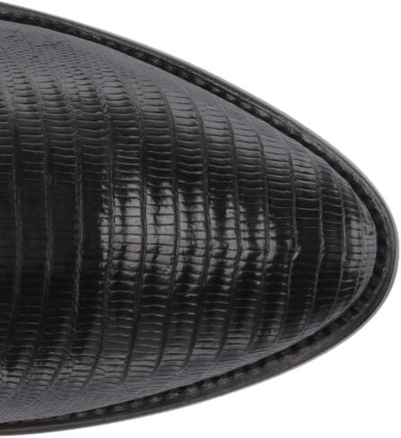 حذاء Dan Post Boots الرجالي Winston Lizard بمقدمة مستديرة ومتوسط ​​الساق - أسود in Saudi Arabia