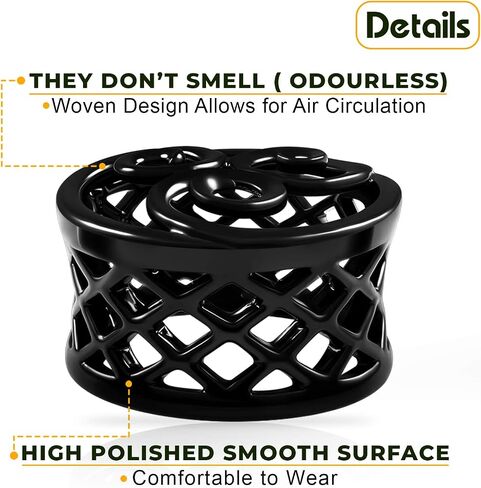 BIG GAUGES Pair of Black Alloy Double Flared Saddle Piercing Jewelry Earring Stretcher Ear Flesh Tunnel Lobe Plugs in Saudi Arabia