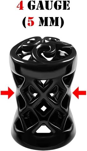 BIG GAUGES Pair of Black Alloy Double Flared Saddle Piercing Jewelry Earring Stretcher Ear Flesh Tunnel Lobe Plugs in Saudi Arabia