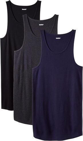 KingSize Men's Big & Tall Cotton Tank Undershirt 3-Pack in Kuwait