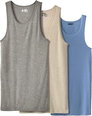 KingSize Men's Big & Tall Cotton Tank Undershirt 3-Pack in Kuwait