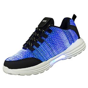 PYYIQI LED Fiber Optic Shoes Light Up Sneakers for Women Men Luminous Trainers Flashing Shoes for Festivals, Christmas, Halloween, New Year Party with USB Charging, in Saudi Arabia