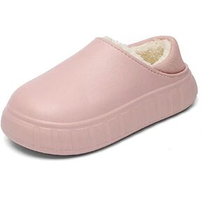 شباشب Jakcuz للسيدات والرجال مقاومة للماء للشتاء الدافئ والراحة وبطانة من القطيفة سهلة الارتداء في المنزل والمنزل أحذية داخلية وخارجية للجنسين in Kuwait