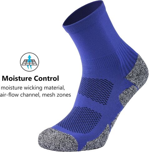 CWVLC Compression Athletic Quarter Socks Cushioned for Men Women Kids in Saudi Arabia