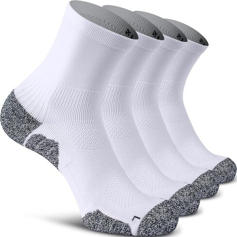 CWVLC Compression Athletic Quarter Socks Cushioned for Men Women Kids in Saudi Arabia