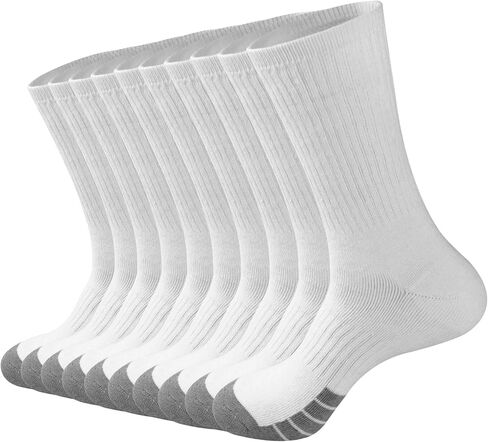 GKX Men's Cotton Athletic Moisture Control Heavy Duty Work Boot Cushion Crew Socks Multi Pack in Saudi Arabia