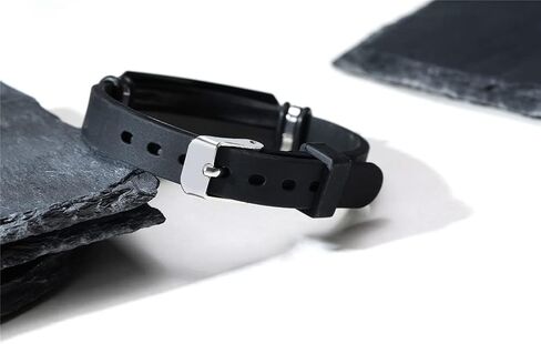 LiFashion Personalized Photo Bracelet for Men,Custom Name Text & Picture Engraved ID Bracelet Stainless Steel Adjusted Silicone Nameplates Cuff Wristband for Dad,Husband,Boyfriend,Brother,Son in Saudi Arabia