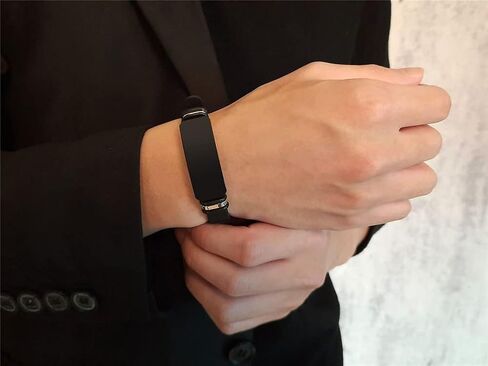 LiFashion Personalized Photo Bracelet for Men,Custom Name Text & Picture Engraved ID Bracelet Stainless Steel Adjusted Silicone Nameplates Cuff Wristband for Dad,Husband,Boyfriend,Brother,Son in Saudi Arabia