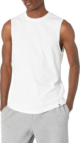Russell Athletic Men's Cotton Performance Sleeveless Muscle T-Shirt in Saudi Arabia