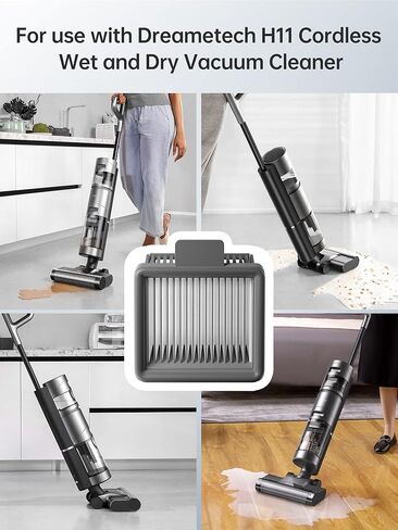 Dreametech H11 Max استبدال المكنسة الكهربائية الرطبة والجافة بفلتر HEPA in Kuwait