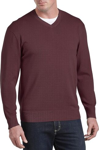 Harbor Bay by DXL Big and Tall V-Neck Pullover in Kuwait